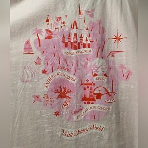 WDW Parks Pink and White T-Shirt